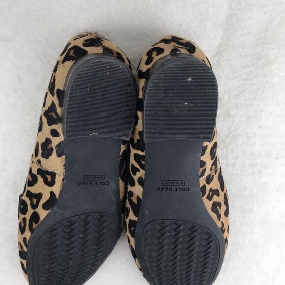 COLE HAAN Go To Grand 360 Women's Leopard Print Leather Slip-On Loafers Size 8B - Picture 11 of 13